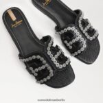 Sam Edelman Bay Fleur Slide-Sandale Frauen Schwarz Schuhwerk 2P8JNV622 - Image 7
