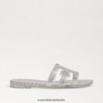 Sam Edelman Bay Jelly Slide-Sandale Frauen Silber Schuhwerk 2P8JNV218 - Image 2