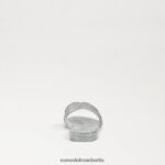 Sam Edelman Bay Jelly Slide-Sandale Frauen Silber Schuhwerk 2P8JNV218 - Image 5