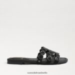 Sam Edelman Bay Marche Slide-Sandale Frauen schwarzes Wildleder Schuhwerk 2P8JNV606 - Image 2