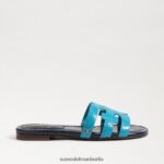 Sam Edelman Bay-Slide-Sandale Frauen Blau/Hudson-Marine Schuhwerk 2P8JNV8 - Image 2