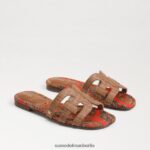 Sam Edelman Bay-Slide-Sandale Frauen cuoio Schuhwerk 2P8JNV19