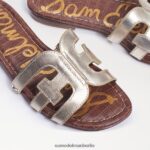 Sam Edelman Bay-Slide-Sandale Frauen geschmolzenes Gold Schuhwerk 2P8JNV15 - Image 7