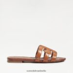 Sam Edelman Bay-Slide-Sandale Frauen Sattelleder Schuhwerk 2P8JNV14 - Image 2