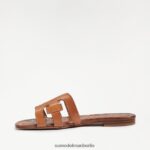 Sam Edelman Bay-Slide-Sandale Frauen Sattelleder Schuhwerk 2P8JNV14 - Image 4