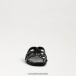Sam Edelman Bay-Slide-Sandale Frauen schwarzes Lackleder Schuhwerk 2P8JNV379 - Image 3