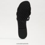 Sam Edelman Bay-Slide-Sandale Frauen schwarzes Lackleder Schuhwerk 2P8JNV379 - Image 6