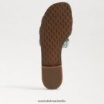 Sam Edelman Bay-Slide-Sandale Frauen Seeschaumblau Schuhwerk 2P8JNV6 - Image 6