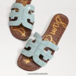Sam Edelman Bay-Slide-Sandale Frauen Seeschaumblau Schuhwerk 2P8JNV6 - Image 7