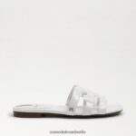 Sam Edelman Bay-Slide-Sandale Frauen strahlend weißes Lackleder Schuhwerk 2P8JNV380 - Image 2