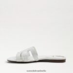 Sam Edelman Bay-Slide-Sandale Frauen strahlend weißes Lackleder Schuhwerk 2P8JNV380 - Image 4