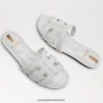 Sam Edelman Bay-Slide-Sandale Frauen strahlend weißes Lackleder Schuhwerk 2P8JNV380 - Image 7