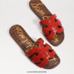 Sam Edelman Bay-Slide-Sandale Frauen Terrakottarot Schuhwerk 2P8JNV23 - Image 7