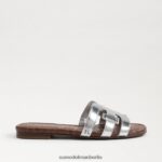 Sam Edelman Bay-Slide-Sandale Frauen weiches Silber Schuhwerk 2P8JNV16 - Image 2
