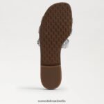 Sam Edelman Bay-Slide-Sandale Frauen weiches Silber Schuhwerk 2P8JNV16 - Image 6
