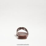 Sam Edelman Bay-Slide-Sandale Frauen weißes Lackleder Schuhwerk 2P8JNV22 - Image 5