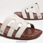 Sam Edelman Bay-Slide-Sandale Frauen weißes Lackleder Schuhwerk 2P8JNV22 - Image 7