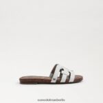 Sam Edelman Bay-Slide-Sandale Kinder helles Weiss Schuhwerk 2P8JNV890 - Image 2