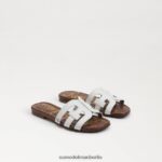 Sam Edelman Bay-Slide-Sandale Kinder helles Weiss Schuhwerk 2P8JNV890