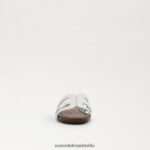 Sam Edelman Bay-Slide-Sandale Kinder helles Weiss Schuhwerk 2P8JNV890 - Image 3