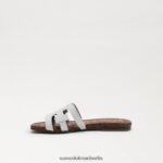 Sam Edelman Bay-Slide-Sandale Kinder helles Weiss Schuhwerk 2P8JNV890 - Image 4