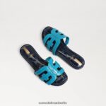 Sam Edelman Bay-Slide-Sandale Kinder Milosblau/Hudsonmarine Schuhwerk 2P8JNV884 - Image 7