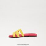 Sam Edelman Bay-Slide-Sandale Kinder Mimose gelb/ultra fuscia Schuhwerk 2P8JNV886 - Image 4