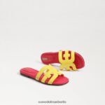Sam Edelman Bay-Slide-Sandale Kinder Mimose gelb/ultra fuscia Schuhwerk 2P8JNV886 - Image 7