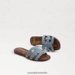 Sam Edelman Bay-Slide-Sandale Kinder Montroseblau Schuhwerk 2P8JNV885 - Image 7