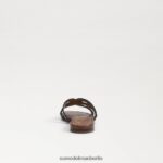 Sam Edelman Bay-Slide-Sandale Kinder schwarzes Leder Schuhwerk 2P8JNV891 - Image 5