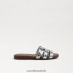 Sam Edelman Bay-Slide-Sandale Kinder weiches Silber Schuhwerk 2P8JNV888 - Image 2