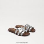 Sam Edelman Bay-Slide-Sandale Kinder weiches Silber Schuhwerk 2P8JNV888