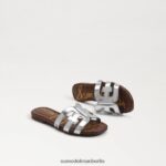 Sam Edelman Bay-Slide-Sandale Kinder weiches Silber Schuhwerk 2P8JNV888 - Image 7
