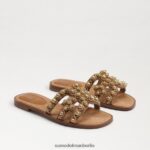 Sam Edelman Bay Soleil Slide-Sandale Frauen cuoio Schuhwerk 2P8JNV508