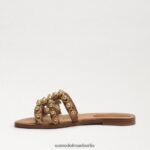 Sam Edelman Bay Soleil Slide-Sandale Frauen cuoio Schuhwerk 2P8JNV508 - Image 4