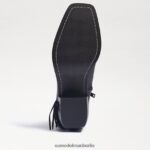 Sam Edelman Bernie Fransenstiefelette Frauen schwarzes Leder Schuhwerk 2P8JNV731 - Image 5
