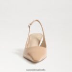 Sam Edelman Bianka Slingback-Pumpe Frauen goldenes Sandpatent Schuhwerk 2P8JNV95 - Image 3
