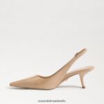Sam Edelman Bianka Slingback-Pumpe Frauen goldenes Sandpatent Schuhwerk 2P8JNV95 - Image 4