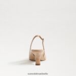 Sam Edelman Bianka Slingback-Pumpe Frauen goldenes Sandpatent Schuhwerk 2P8JNV95 - Image 5