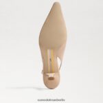 Sam Edelman Bianka Slingback-Pumpe Frauen goldenes Sandpatent Schuhwerk 2P8JNV95 - Image 6