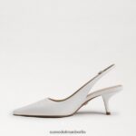 Sam Edelman Bianka Slingback-Pumpe Frauen helles Weiss Schuhwerk 2P8JNV90 - Image 4