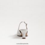 Sam Edelman Bianka Slingback-Pumpe Frauen helles Weiss Schuhwerk 2P8JNV90 - Image 5