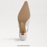 Sam Edelman Bianka Slingback-Pumpe Frauen helles Weiss Schuhwerk 2P8JNV90 - Image 6