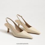 Sam Edelman Bianka Slingback-Pumpe Frauen modernes Elfenbeinpatent Schuhwerk 2P8JNV94