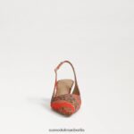 Sam Edelman Bianka Slingback-Pumpe Frauen Orangenmohn Schuhwerk 2P8JNV92 - Image 3