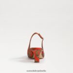 Sam Edelman Bianka Slingback-Pumpe Frauen Orangenmohn Schuhwerk 2P8JNV92 - Image 5