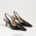 Sam Edelman Bianka Slingback-Pumpe Frauen schwarzes Lackleder Schuhwerk 2P8JNV93