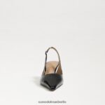 Sam Edelman Bianka Slingback-Pumpe Frauen schwarzes Lackleder Schuhwerk 2P8JNV93 - Image 3