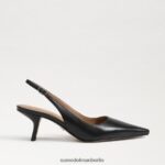 Sam Edelman Bianka Slingback-Pumpe Frauen schwarzes Leder Schuhwerk 2P8JNV89 - Image 2
