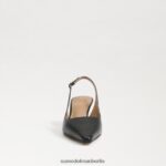 Sam Edelman Bianka Slingback-Pumpe Frauen schwarzes Leder Schuhwerk 2P8JNV89 - Image 3